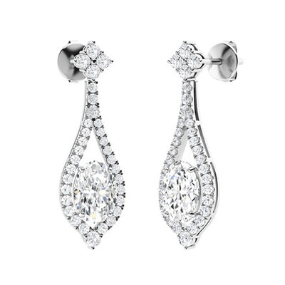 Diamond Earrings Jewellery