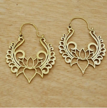 Brass Earrings Jewellery Designs