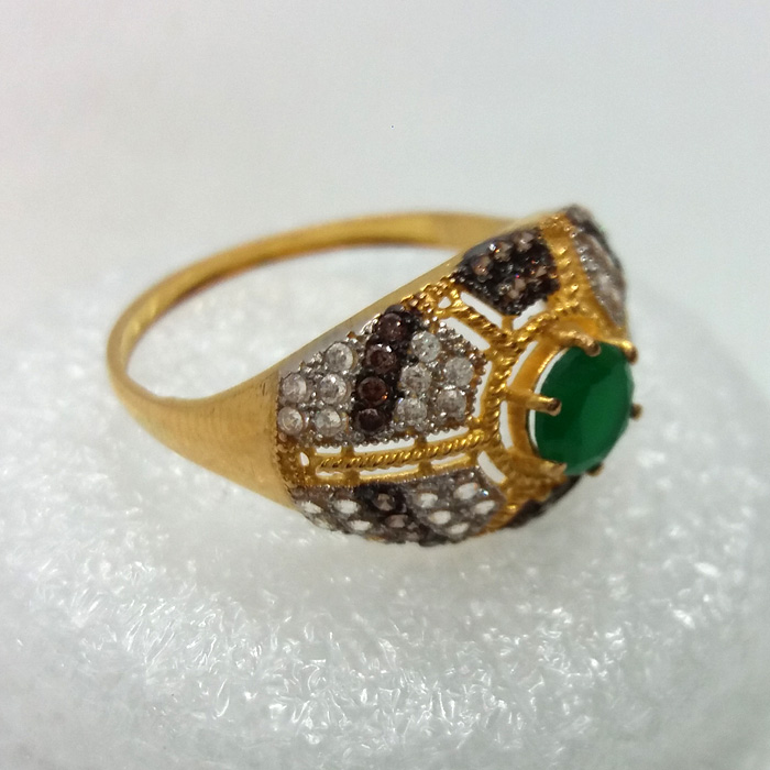 Puregold Emerald Green Gold Rings