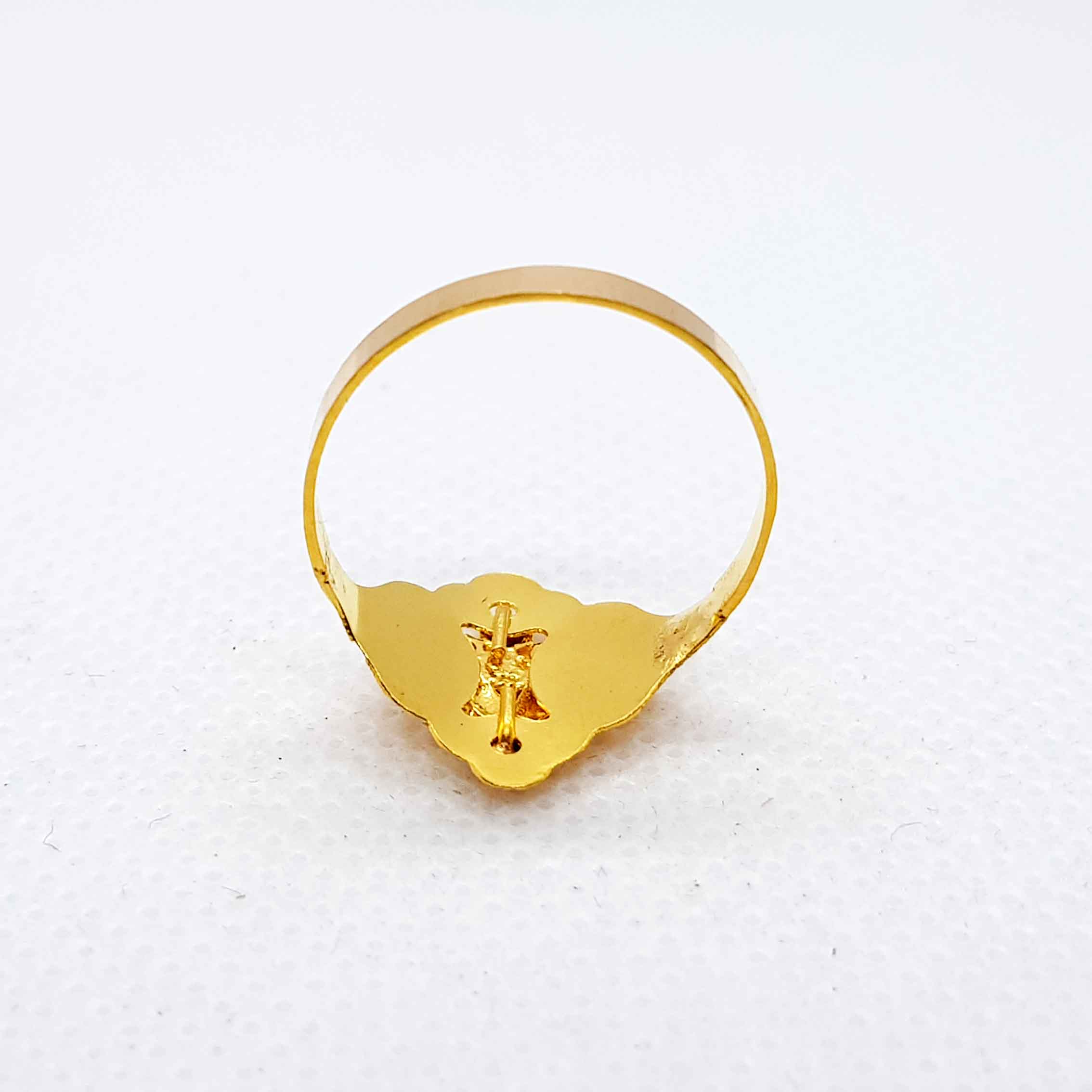 Simple Lite Weight Gold Rings For Ladies