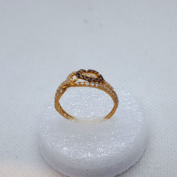 White Red Flower Bridal Ring