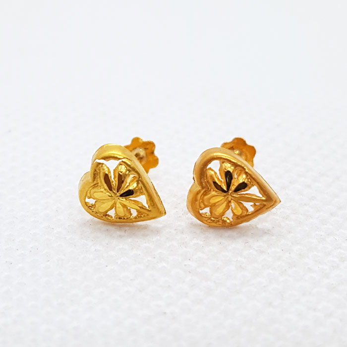 Simple Hearts Shape Gold Tops