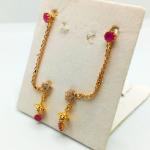 Elegant Double Step Gold Tops with Jhumki