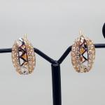 Latest Gold Girls Earrings with Clip Lock