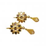 Jhumki Style Gold Earrings For Ladies