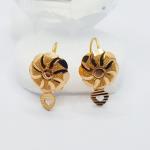 Short Gold Earrings For Ladies