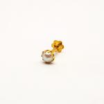 Pearl Stone Gold Nose Pin