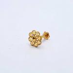 Flower Gold Nose Pin For Girls