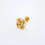 Round Shape Gold Nose Pin For Girls