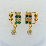 Emereld Green Stone Gold Tops With