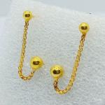 Gold Goli Tops With Chain