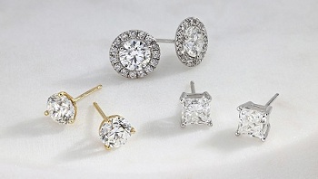 Diamond Ear Studs Jewelry Designs Online Price in Pakistan