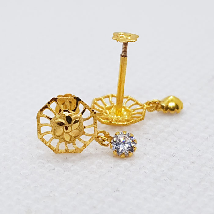 Gold Tops for Women in Floral Design