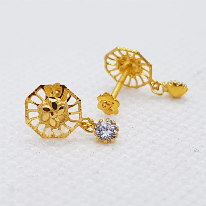 Gold Tops for Women in Floral Design
