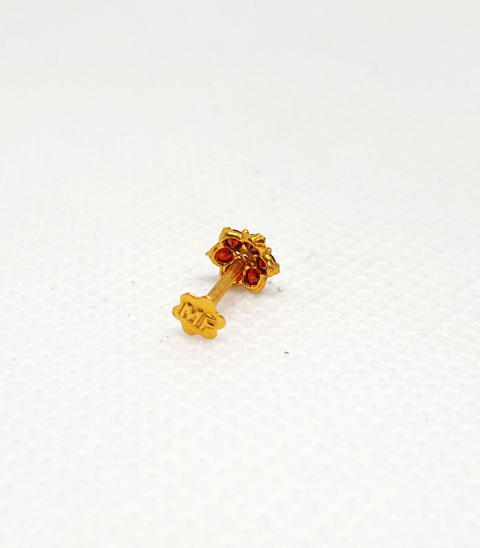 Latest Red Ruby Nose Pins