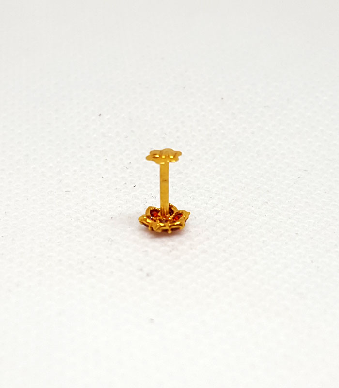 Latest Red Ruby Nose Pins