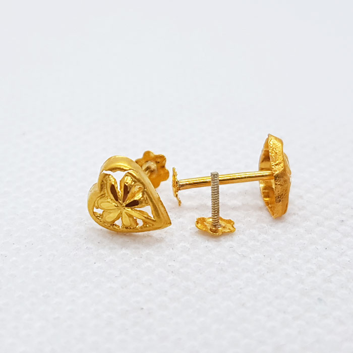 Simple Hearts Shape Gold Tops