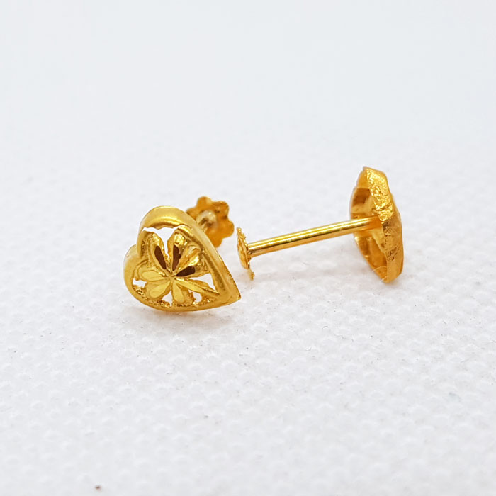 Simple Hearts Shape Gold Tops