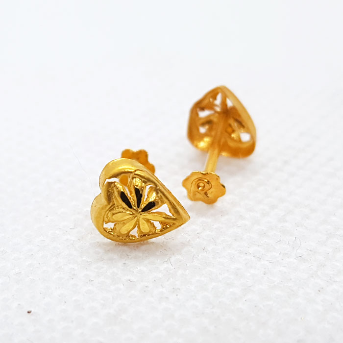 Simple Hearts Shape Gold Tops