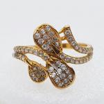 Stylish Turkish Engagement Gold Ring