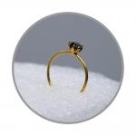 Gold Nose Ring With Black Stone