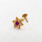 Star Shape Pink Gold Nose Pin