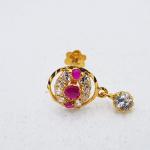 Rounded Shape Gold Nose Pin