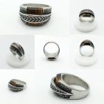 Elegant  Italian Silver Ring for Men