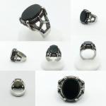 New Style Italian Silver Ring With Stone for Men